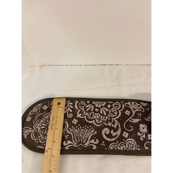 Thirty one travel Curling iron bag sleeve brown white insulated 14x5" - Picture 4 of 4